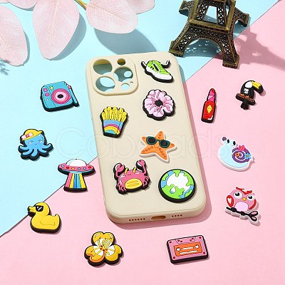 60Pcs 30 Styles PVC Cabochons KY-CJ0002-09A-1