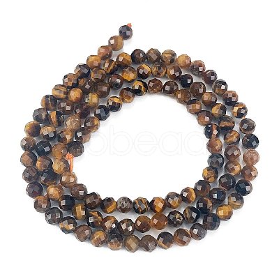 Natural Tiger Eye Beads Strands X-G-C127-A06-06-1