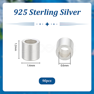 90Pcs 925 Sterling Silver Spacer Beads FIND-PH0059-78C-1