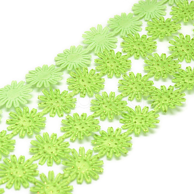 Glitter Powder Polyester Ribbons X-SRIB-S048-04H-1