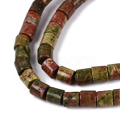 Natural Unakite Beads Strands G-Q606-60A-02-1