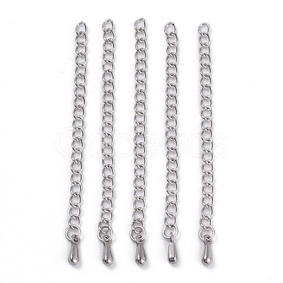 Tarnish Resistant Stainless Steel Chain Extender STAS-D037-1