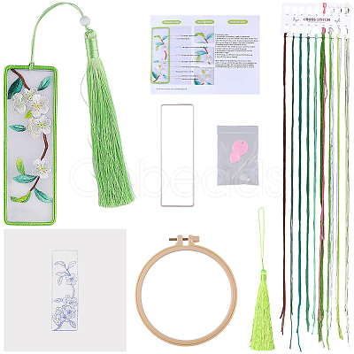 DIY Bookmarks Embroidery Starter Kit DIY-WH20816-004C-1