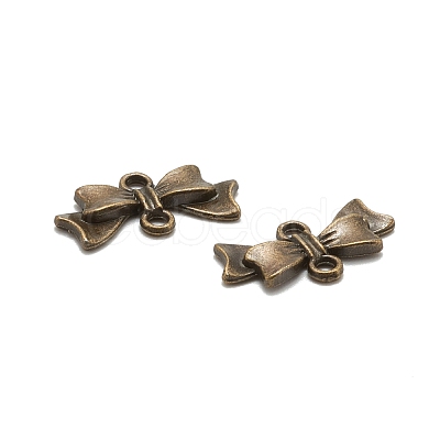 Bowknot Alloy Links connectors X-EA11930Y-AB-1