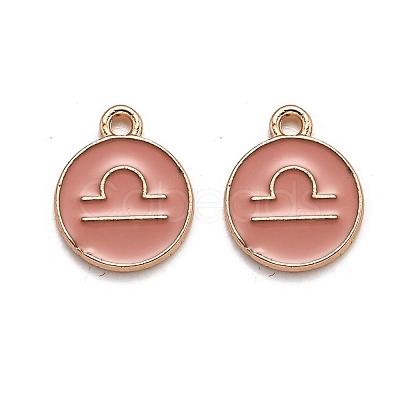 Alloy Enamel Pendants ENAM-S124-01B-11K-1