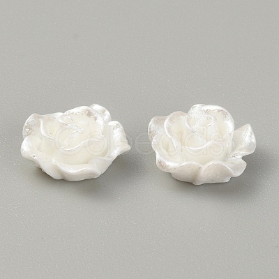 Opaque Resin Cabochons LS-CRES-WH0010-032A-04-1