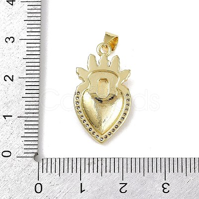 Brass Enamel Pendants KK-R230-08G-04-1