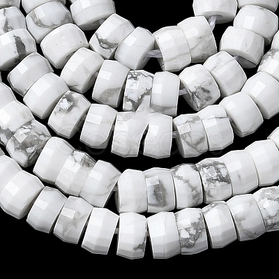 Natural Howlite Heishi Beads Strands G-A299-A08-01-1