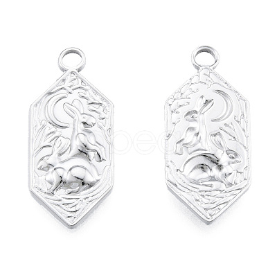 Non-Tarnish 201 Stainless Steel Pendants STAS-N098-254P-1
