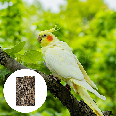 Wood Tree Rind Decoration AJEW-WH20064-07B-1