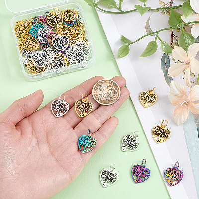 50Pcs Alloy Pendants PALLOY-PH01775-1