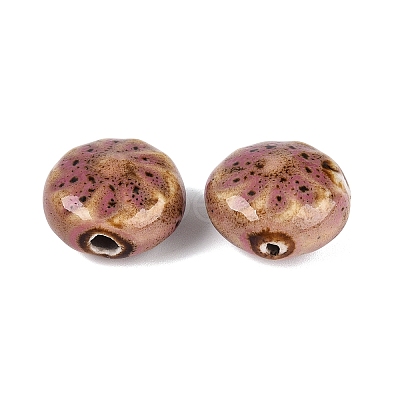 Windmill Spiral Pattern Vintage Handmade Porcelain Beads PORC-N013-19-03-1