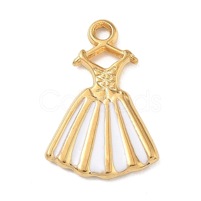 304 Stainless Steel Enamel Pendants STAS-I369-08G-05-1