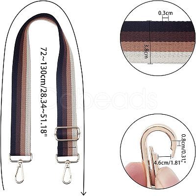 Adjustable Canvas Bag Handles FIND-WH0053-49KCG-B-1