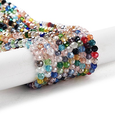 Electroplate Transparent Glass Beads Strands LS-EGLA-A035-T4mm-HA01-1