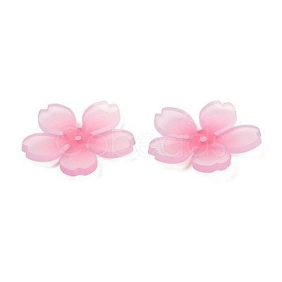 Epoxy Resin Flower Bead Cap CRES-Z002-04-1