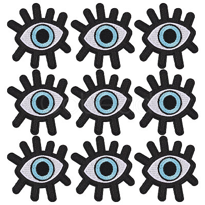 9Pcs Computerized Embroidery Cloth Patches PATC-FH0001-28A-1