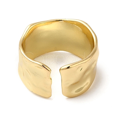 Brass Open Cuff Rings RJEW-Q778-30G-1