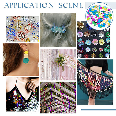 2000Pcs 10 Colors Ornament Accessories PVC-OC0001-14C-1