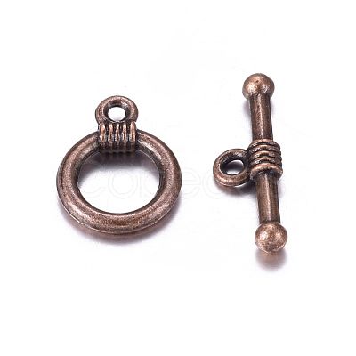 Tibetan Style Alloy Toggle Clasps RLF0034Y-NF-1