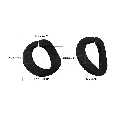 Rubberized Style Acrylic Linking Rings OACR-N011-007C-1