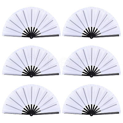 Oxford Cloth & Plastic Folding Fan AJEW-WH0696-500A-1