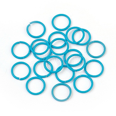 Spray Painted Iron Open Jump Rings LS-IFIN-F149-B02-1