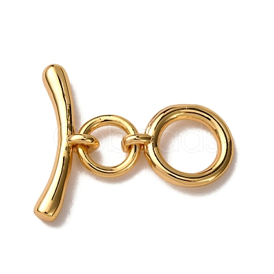 Brass Toggle Clasps KK-Z121-16G-1