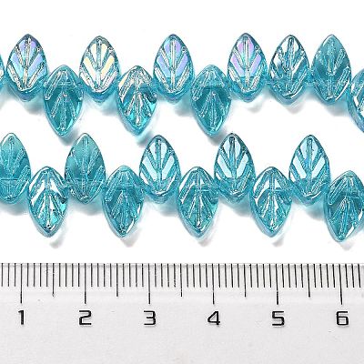 Electroplate Glass Beads Strands EGLA-B004-02A-AB12-1