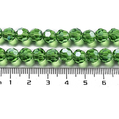 Electroplate Transparent Glass Beads Strands LS-EGLA-A035-T8mm-A11-1