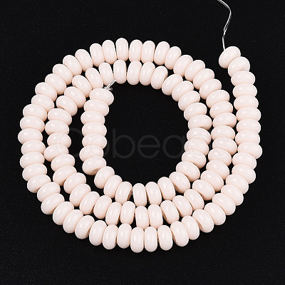 Opaque Solid Color Glass Beads Strands GLAA-ZX008-6mm-18H-1