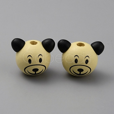 Wood European Beads WOOD-WH0029-69E-1