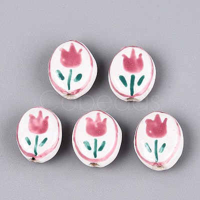Handmade Porcelain Beads PORC-N013-10F-1