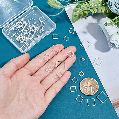60Pcs 6 Style Brass Linking Rings KK-PH0003-88-1