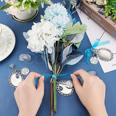 Oval & Flat Round With Word Zinc Alloy Big Pendants FIND-CA0004-75-1