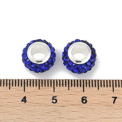 Alloy Rhinestone Clay Pave Beads ALRI-D300-03-1