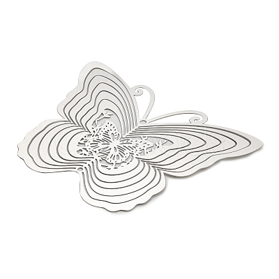 201 Stainless Steel Laser Cut Connector Charms STAS-Z116-04P-03-1