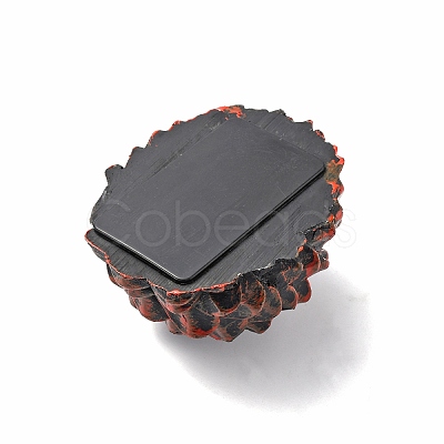 Resin Imitation Pine Cone Display Decorations DJEW-WH0042-42-1