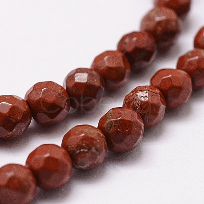 Natural Red Jasper Beads Strands G-D840-50-4mm-1