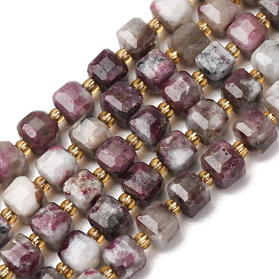Natural Plum Blossom Tourmaline Beads Strands GG-CBAC972-A02-01-1