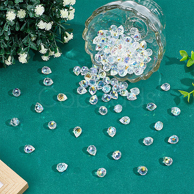 120Pcs Electroplate Glass Beads EGLA-HY0001-12-1