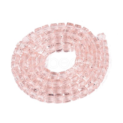 Transparent Glass Beads Strands GLAA-R041-8x8mm-A04-1