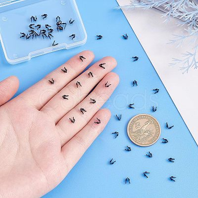 50Pcs Ion Plating(IP) 304 Stainless Steel Bead Tips STAS-UN0038-02-1