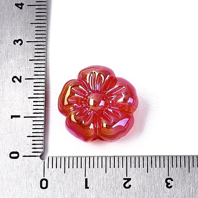 UV Plating Opaque Acrylic Beads OACR-N161-08G-1