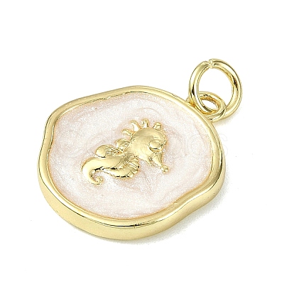 Ocean Theme Brass Enamel Pendants LS-KK-H270-06G-01-1