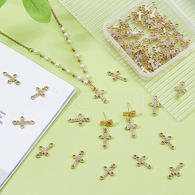 60Pcs Alloy Rhinestone Pendants RB-DC0001-13-1