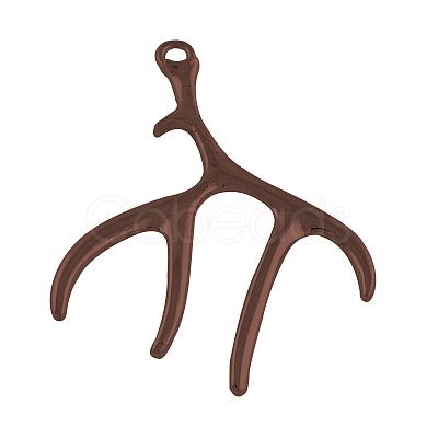 Tibetan Style Alloy Deer Antler Pendants LS-TIBEP-S261-R-FF-1