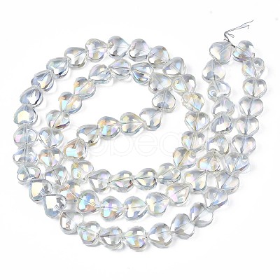 Electroplate Glass Beads Strands EGLA-S188-14-B03-1