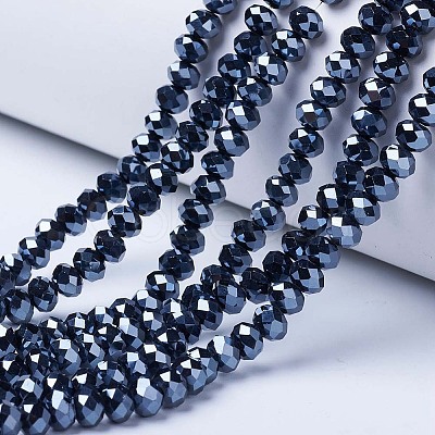 Electroplate Glass Beads Strands X-EGLA-A034-P10mm-A18-1