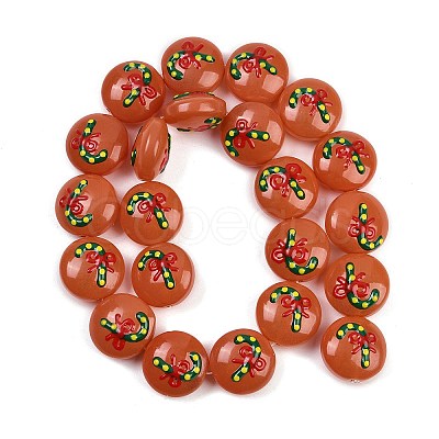 Christmas Handmade Lampwork Enamel Beads LAMP-C020-03E-1